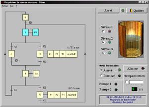 Logiciel "R�gulation de niveau de cuve"